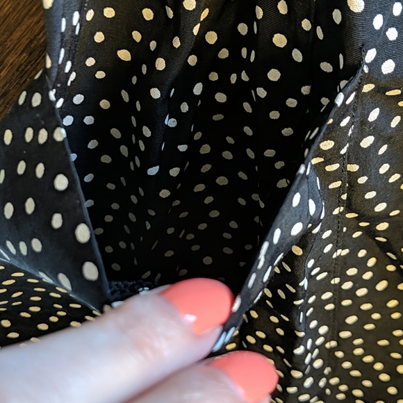 Vintage David Mitchell Black Polkadot Ruffle Skirt Blazer Suit Set Vtg 5/6 Med - Picture 14 of 16